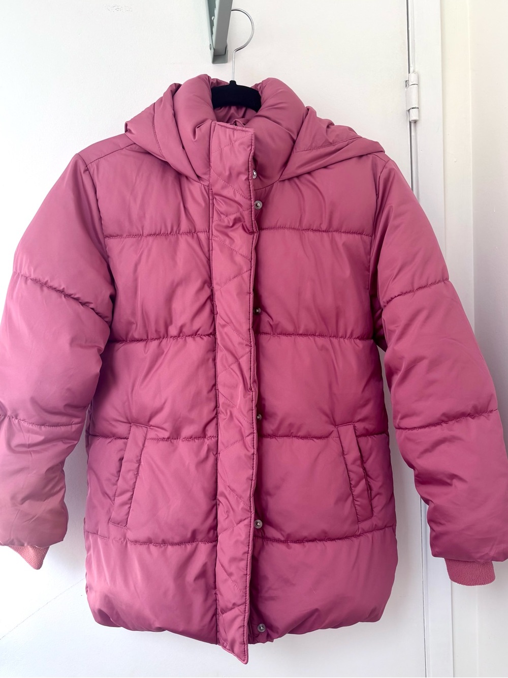 GAP Girls Rose Pink Puffer Coat with Hood